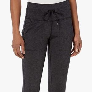 Women's Juicy Couture High Waist Tech Fleece Black Stretch Legging Pants Sz M